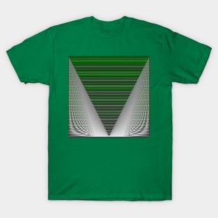 Geometric figur with green T-Shirt